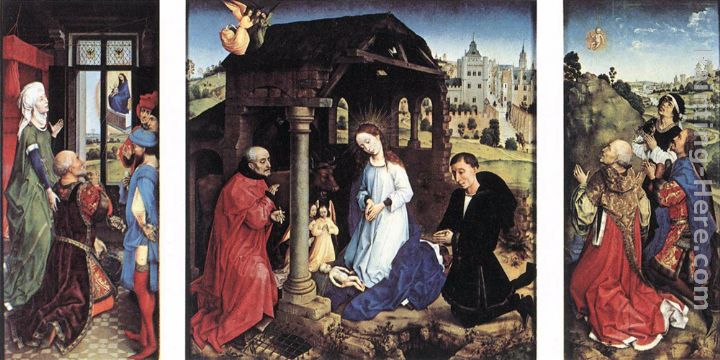 Pierre Bladelin Triptych painting - Rogier van der Weyden Pierre Bladelin Triptych art painting